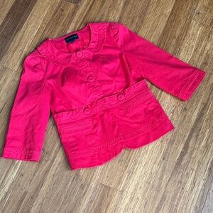 Banana Republic Vibrant Red Snap Jacket